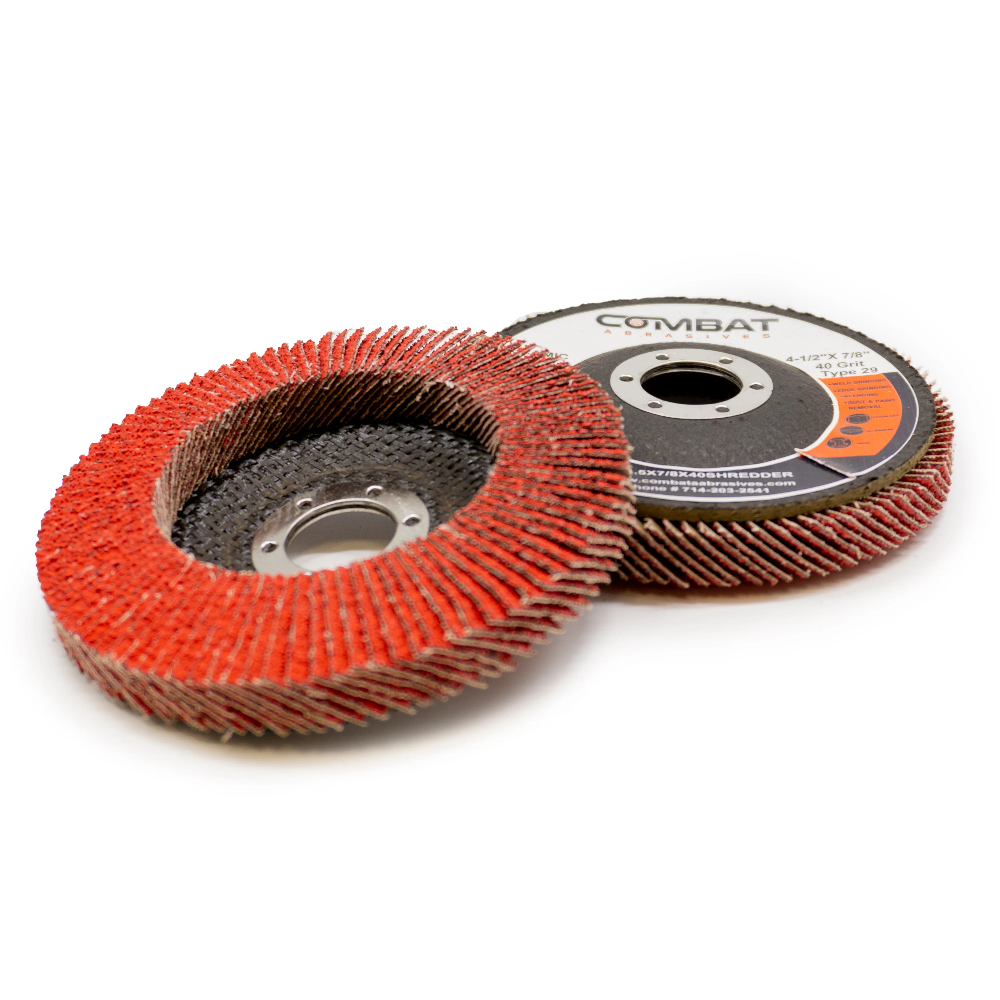 4-1/2" x 7/8" High Density Ceramic Flap Disc Type 29 - Image 7